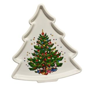 Vintage Ullman Company Christmas Tree Cookie Tray